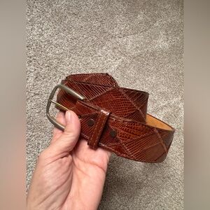 Justin Genuine Lizard skin belt 30